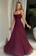 Women's floral maxi wedding guest dress