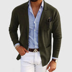 Men's button-front formal blazer