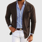 Men's button-front formal blazer