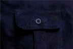 Men's long sleeve button-front casual shirt