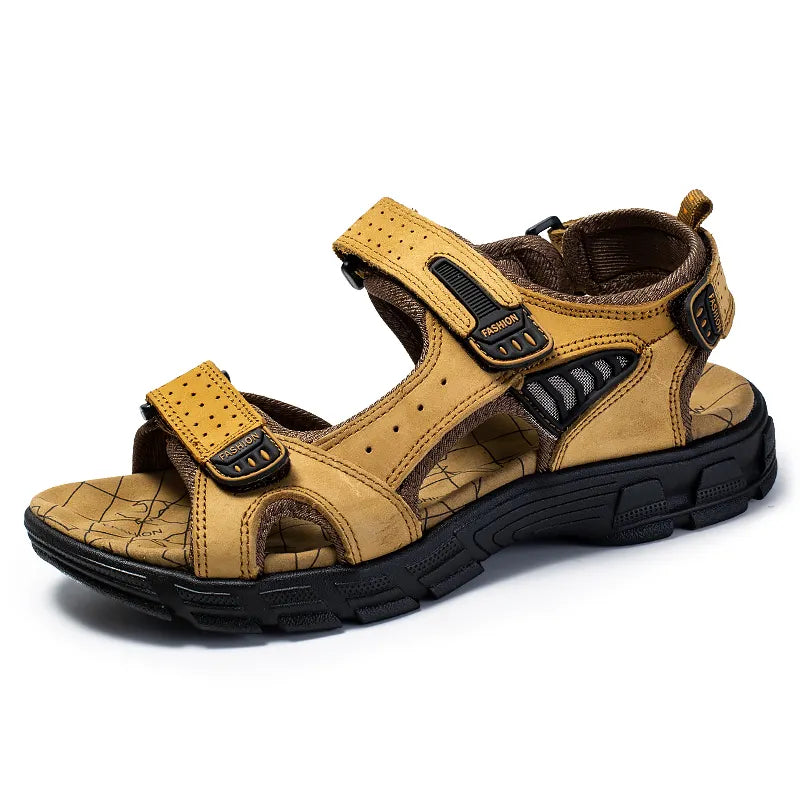 Men's open toe velcro summer sandals