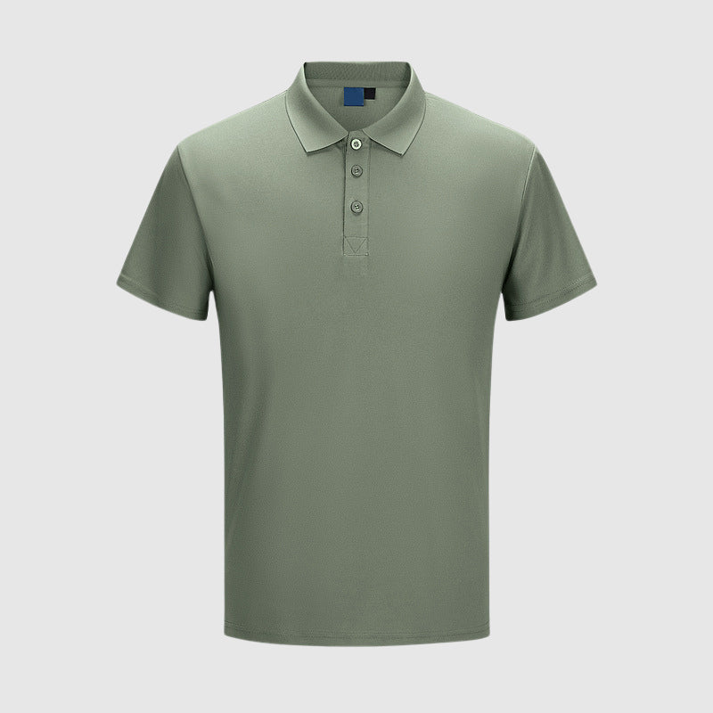 Men's short sleeve fitted polo shirt