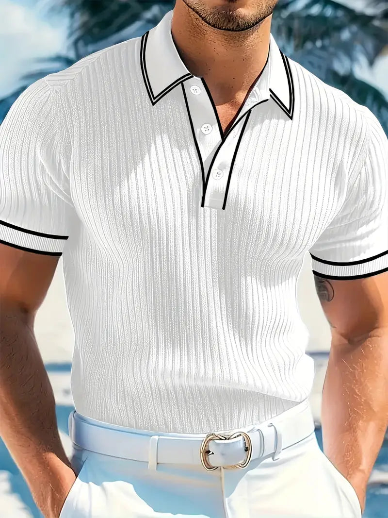 Men's short sleeve polo shirt
