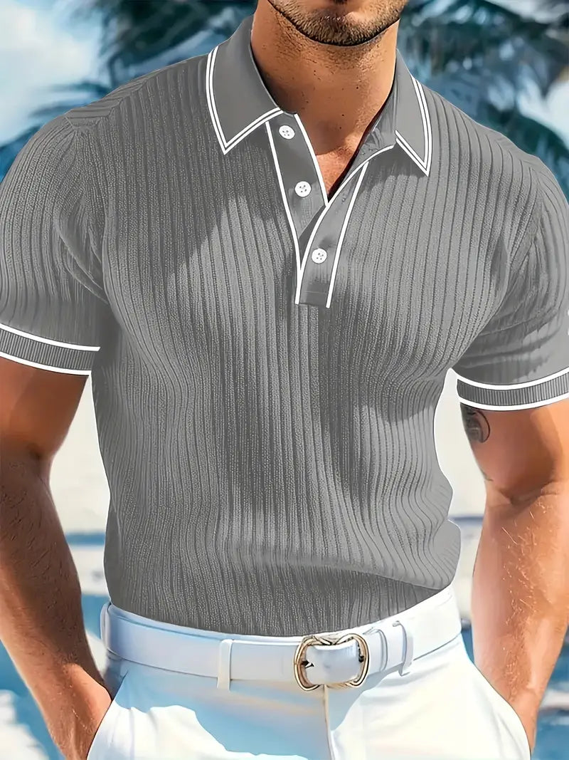 Men's short sleeve polo shirt