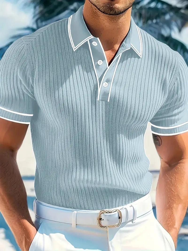Men's short sleeve polo shirt