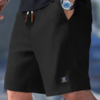 Men's slim fit drawstring summer shorts