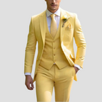 Men's slim fit wedding three-piece suit set