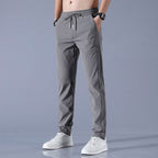 Men's straight leg drawstring trousers