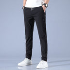 Men's straight leg drawstring trousers