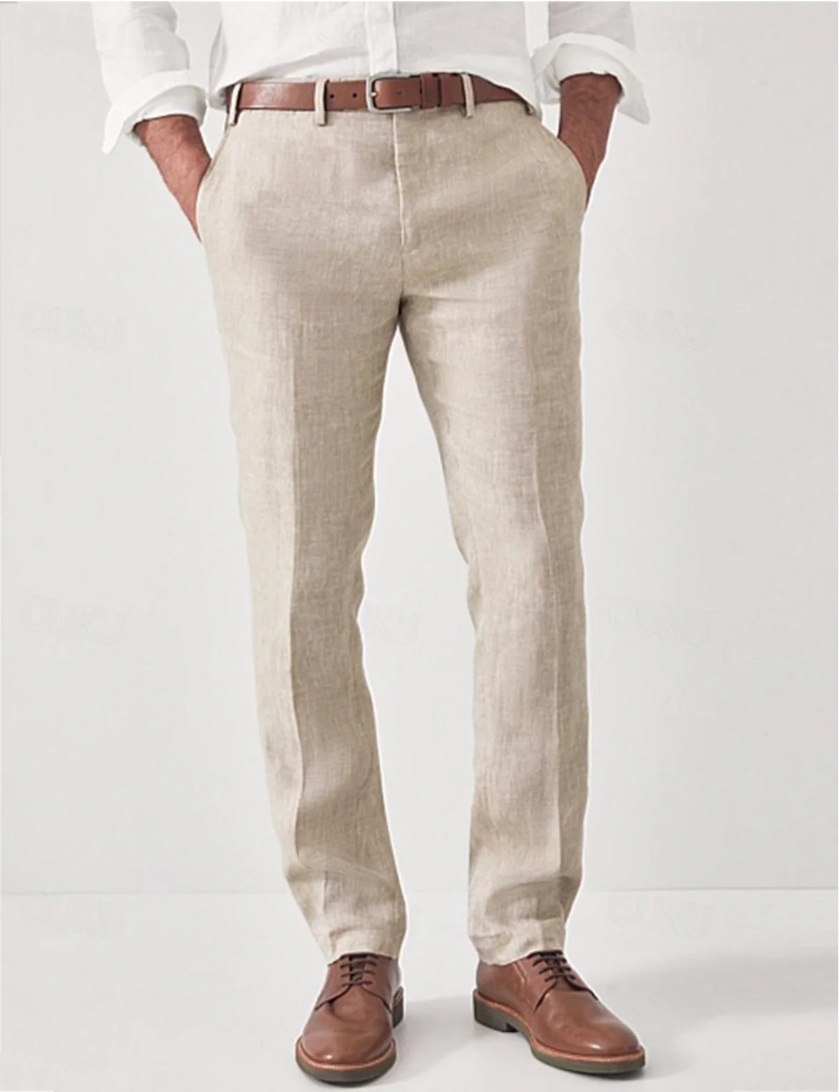 Men's straight leg casual trousers