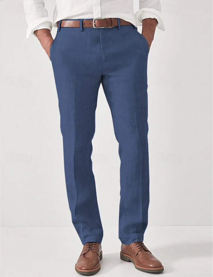 Men's straight leg casual trousers