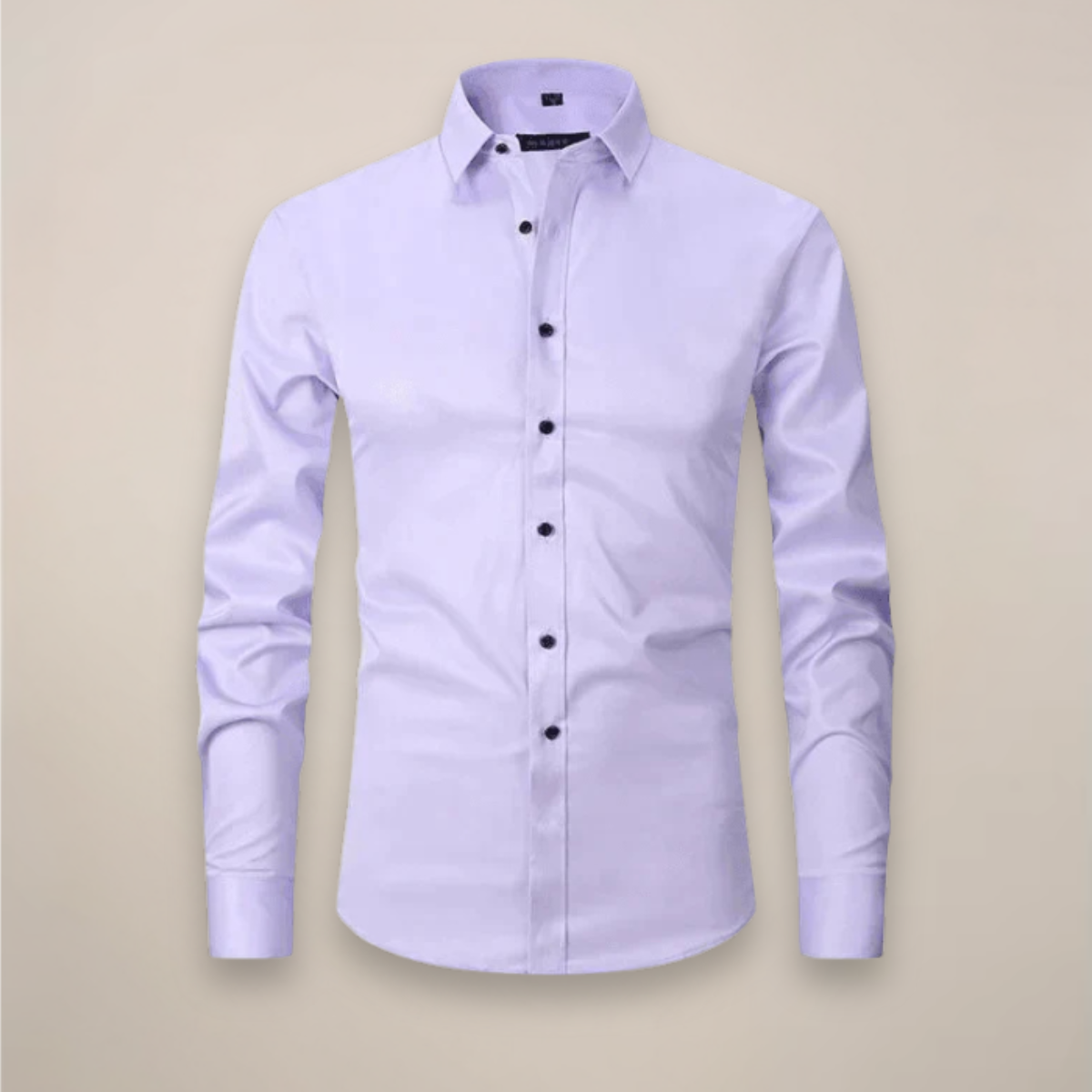 Men's fitted long sleeve casual shirt