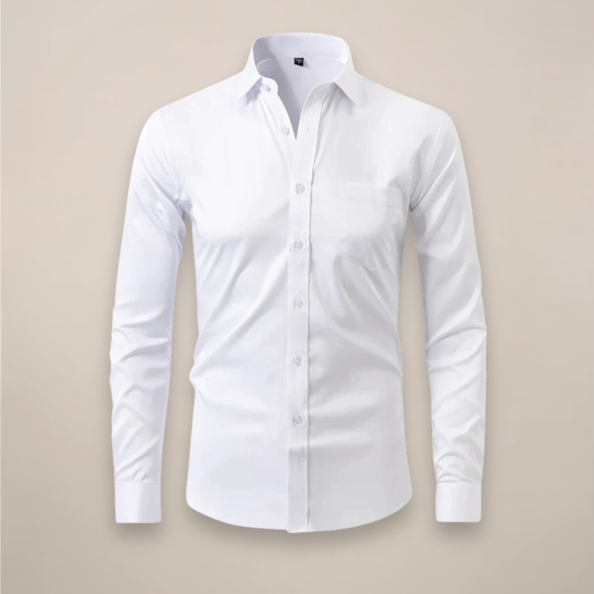 Men's fitted long sleeve casual shirt