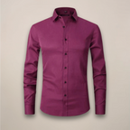 Men's fitted long sleeve casual shirt