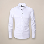 Men's fitted long sleeve casual shirt