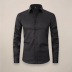Men's fitted long sleeve casual shirt