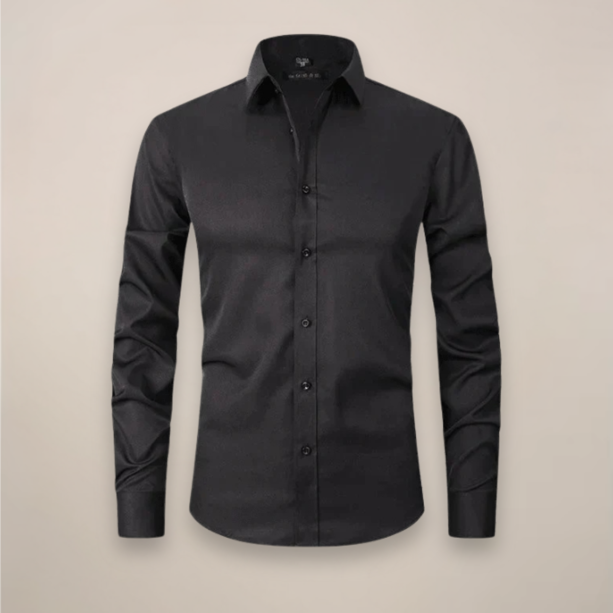 Men's fitted long sleeve casual shirt
