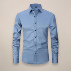 Men's fitted long sleeve casual shirt