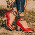 Women's block heel ankle strap sandals