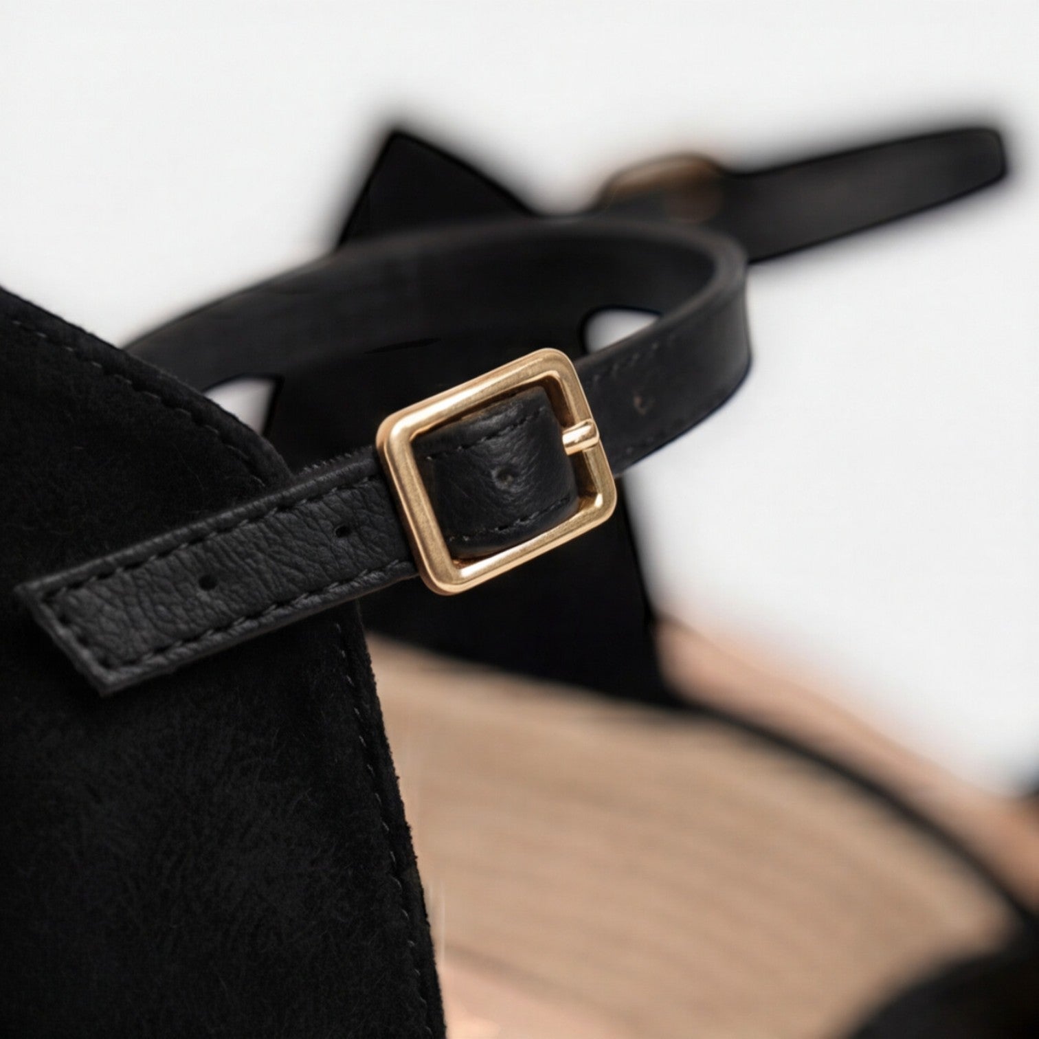 Women's closed toe ankle strap wedge sandals
