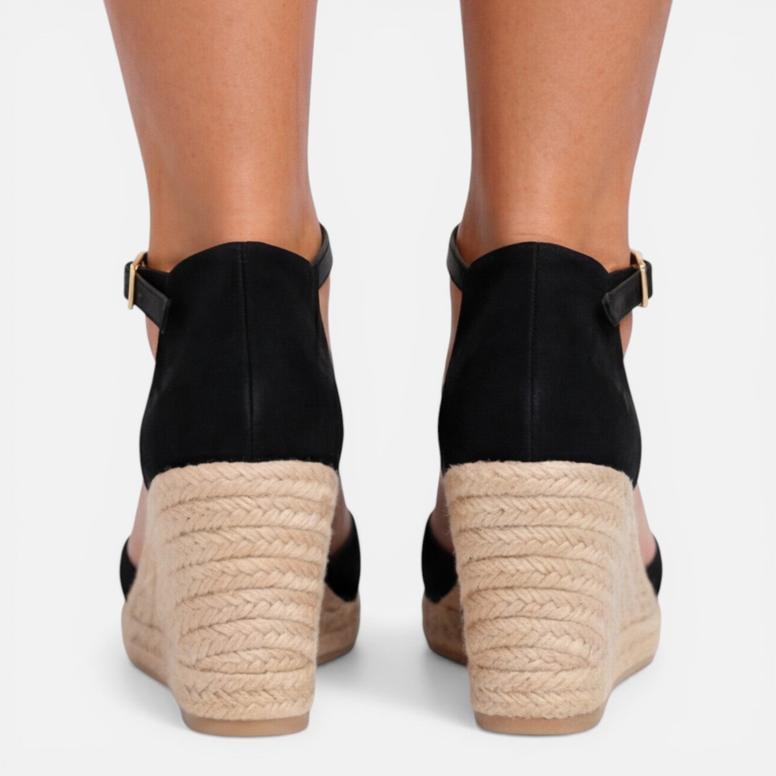 Women's closed toe ankle strap wedge sandals