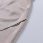 Women's draped v-neck maxi cocktail dress