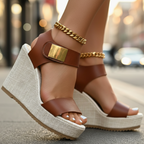 Women's open toe wedge summer sandals