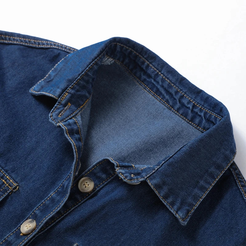 Women's short summer two-piece denim set