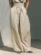 Women's sleeveless wide-leg trousers jumpsuit