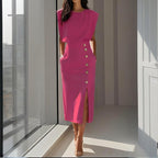 Women's sleeveless midi formal dress