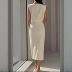 Women's sleeveless midi formal dress