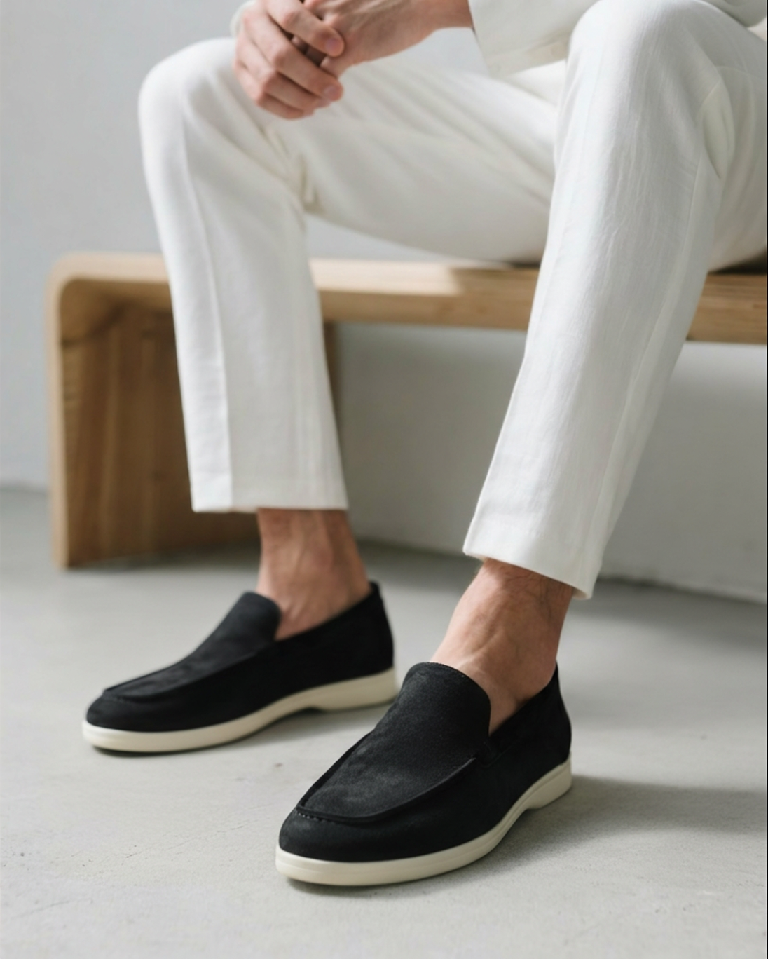 Men's slip-on flat summer loafers