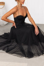 Women's sweetheart corset midi wedding guest dress