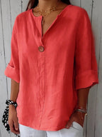 Women's v-neck summer blouse