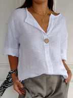 Women's v-neck summer blouse