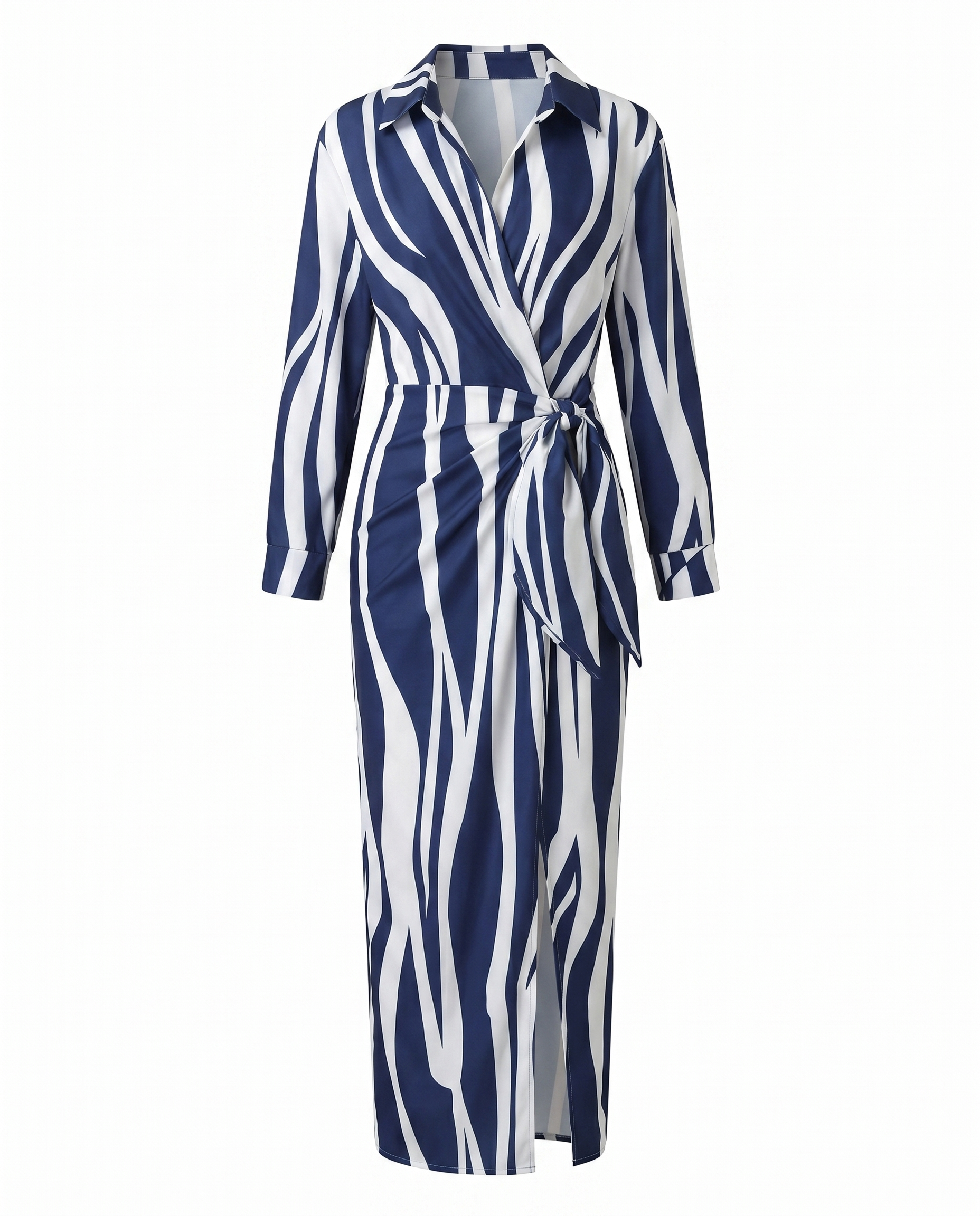 Women's wrap v-neck summer maxi dress