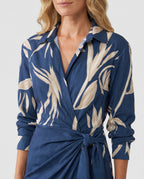 Women's wrap v-neck summer maxi dress